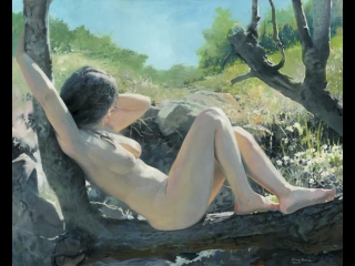 Nature and nude painter denis chernov