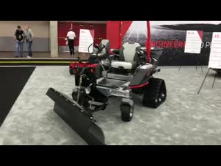 It looks like altoz has converted one of their mower units into a sidewalk plowing machine this sounds like a good way to make