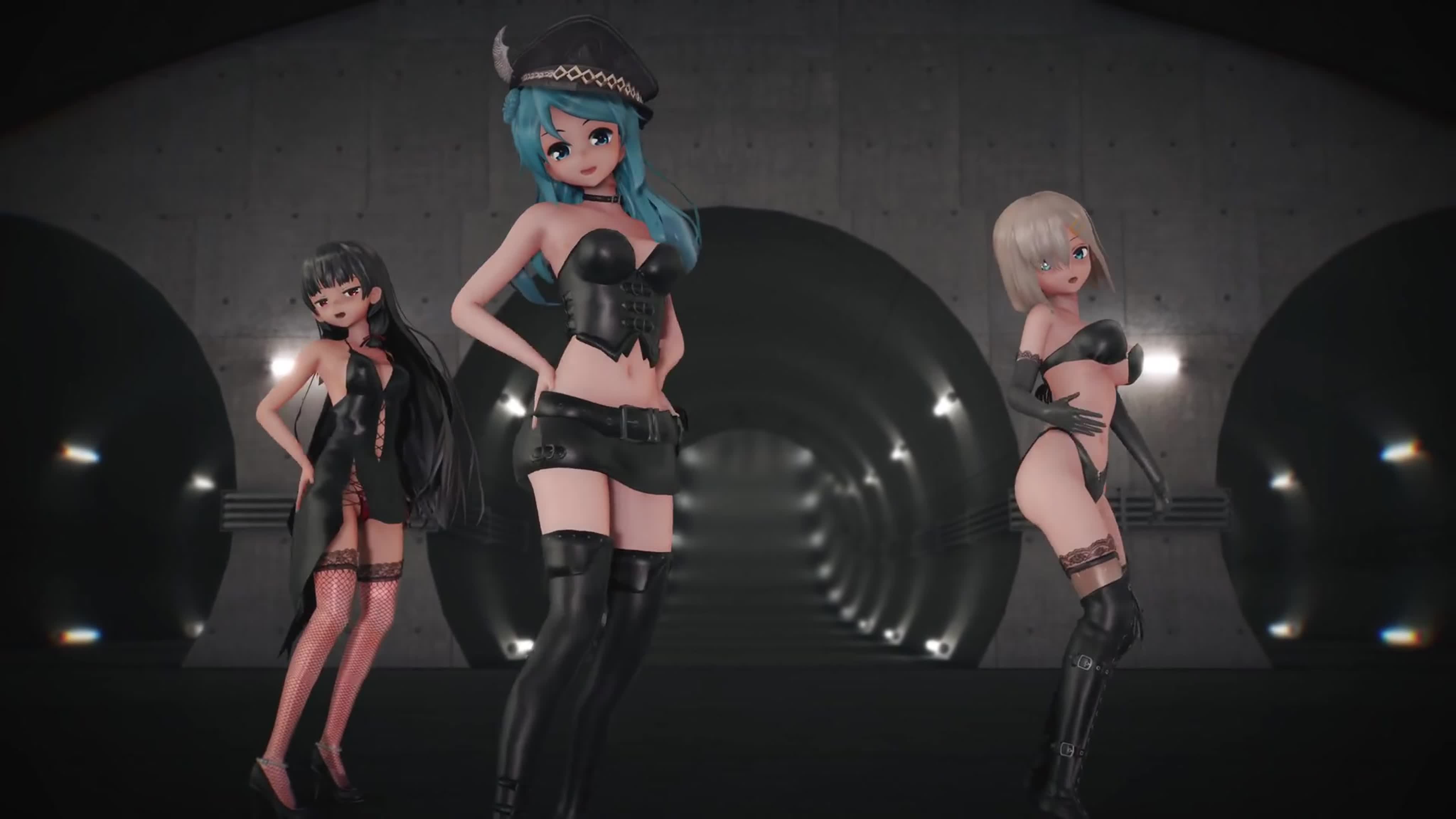 Mmd r 18 [normal] urakaze & hamakaze & isokaze echo author 000