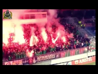 Pyro ultras lokomotiv moscow in zlín 07 12 2017 | uefa europa league