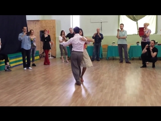 Sebastián achaval and roxana suarez enrosques, argentine tango lesson (2014 riga tango fiesta, lv)