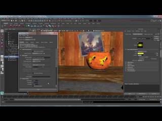 Создание анимации на тему хэллоуина (creating an animated pump in maya)