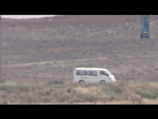 Сирия боевики хтш опубликовали видео подрыва микроавтобуса с офицерами саа в результате которого погибло 8 человек