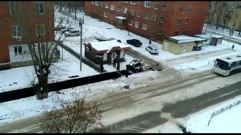 Россия, котовск, наши дни укладка асфальта в снег