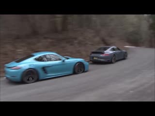 Hot version porsche 911 carrera s vs cayman s на тоге!