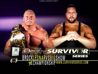 Brock lesnar vs big show wwe survivor series 2002