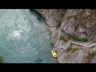 Porn bungy jumping with cliff jump shenanigans! play on in new zealand!