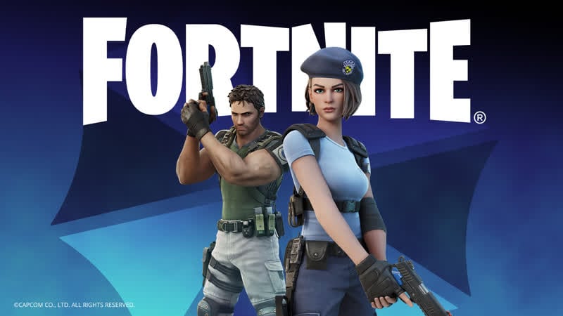 Бойцы отряда крис редфилд и джилл валентайн прибывают на остров fortnite