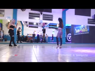 Stephanie lucero and barbara gentile bachata class(480p) mp4