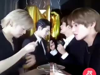 Yuta was trying to untie the balloon so he could suck the helium out