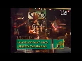 Sepultura slaves of pain (headbangers ball mtv europe) le gibus paris france 10th october 1989