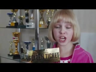 Charlie and the chocolate factory violet beauregarde golden ticket hd[360p]