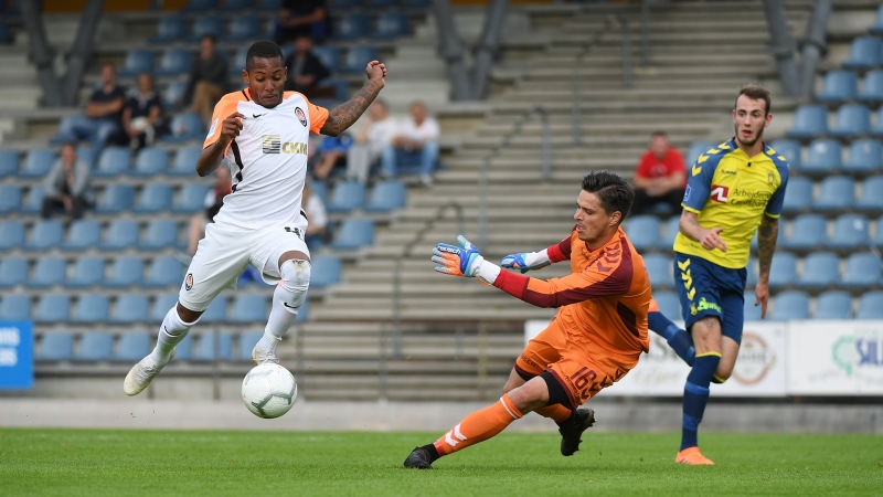 Первые голы фернандо за шахтер (vs брондбю)