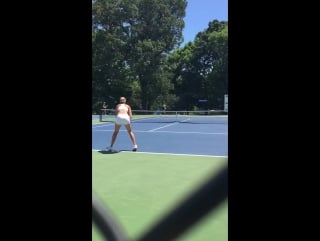 Genie bouchard and kristina mladenovic #citiopen2016