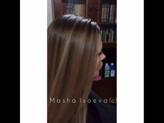 Brazilian blowout + брондирование от masha isaeva