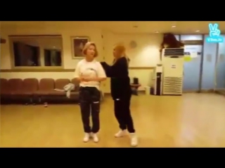 151113 hyoyeon/min (little winners) dance practice full cut