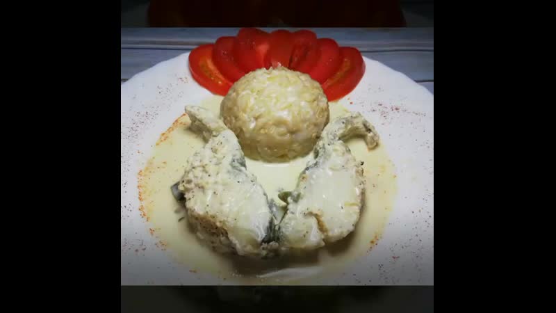 Треска тушёная в слиах