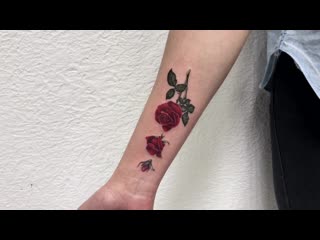 Тату мастер илья калиниченко (small girls realistic tattoo rose) | тату студия дом элит тату (tattoo studio moscow)