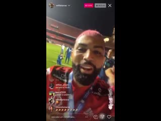 Gabigol respondeu à uma live antiga do galhardo, quando assumiam a ponta e fazia referenci