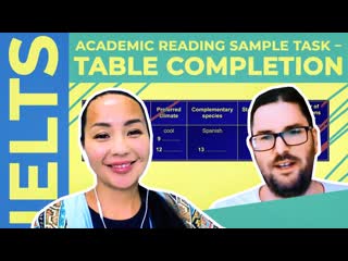 Ielts 🇬🇧 academic reading sample task 📚 table completion