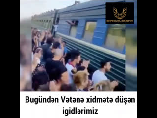 Vetene xidmet ucun yola dusen esqerlermiz