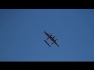 P 38 aerobatics by steve hinton hemet ryan airshow 2013