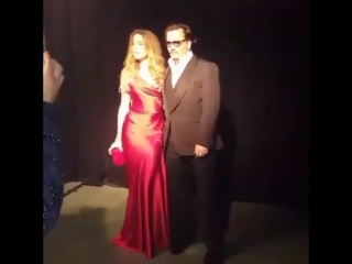 Johnny and amber at the art of elysiums heaven gala, 09 01 2016
