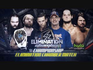 (wwe mania) elimination chamber 2017 john cena(c) vs aj styles vs dean ambrose(c) vs bray wyatt vs baron corbin vs the miz