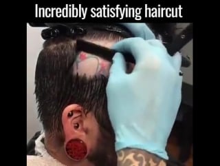 The cleanest haircut i've ever seen this is sooo satisfying to watch