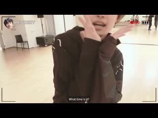 190529, wayv log hendery recorded practice room