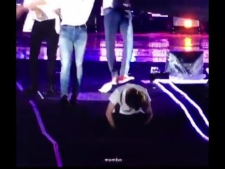 Jimin was so exited and accidentally fell during ending stage (1)