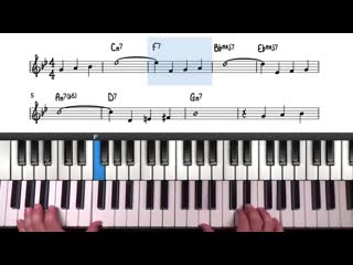 Pianogroove lesson 8 autumn leaves walking bass