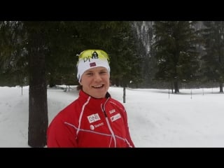 Vetle sjåstad christiansen enjoys some classical skiing on the