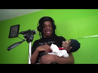 When you in the studio but you gotta babysit