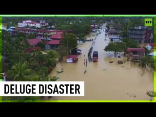 Severe flooding hits indonesia, hundreds displaced