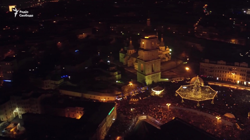 Новорічна ніч київ з висоти пташиного польоту