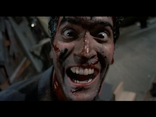 Зловещие мертвецы 2 | evil dead 2 (1987) сцена смеха | чучело оленя