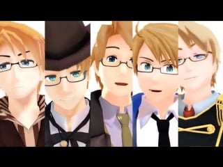 【apヘタリアmmd】( [∂`]ω[∂]) ＜ call me maybe ☆