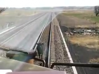 Dumbass cow gets run over by train