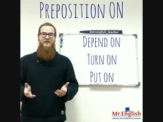 1 minute english preposition on