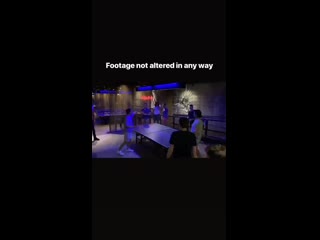 Video footage not altered in any way via brian holdens ig story