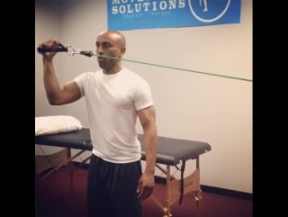 These are scapula stabilization and multi plane rotator cuff warm up exercises i do before all overhead lifting