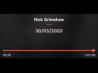 Harry joking with @grimmers about releasing music about quarantinebeing stuck inside on @bbcr1