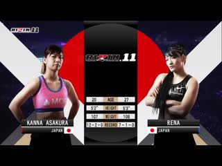 Rena kubota vs kanna asakura 2 [ rizin ff 11]