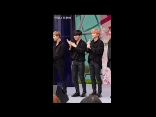 [180406] monsta x talk (wonho focus) @ kbs spring flower concert