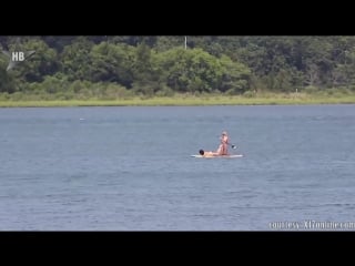 Kendall jenner shows off bikini body goes paddle boarding with hailey baldwin in the hamptons