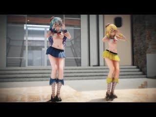 Mmd r 18 [normal] miku & rin twice likey author 000