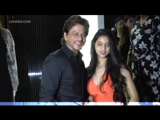 Shah rukh khan and suhana pose together for the first time