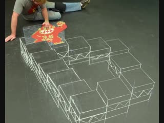 3d chalk art