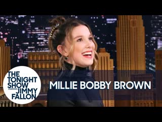 Millie bobby brown is "mother of tortoises" and imitates jon snow's accent